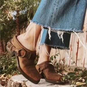 Frye Brown Combat & Moto Boots